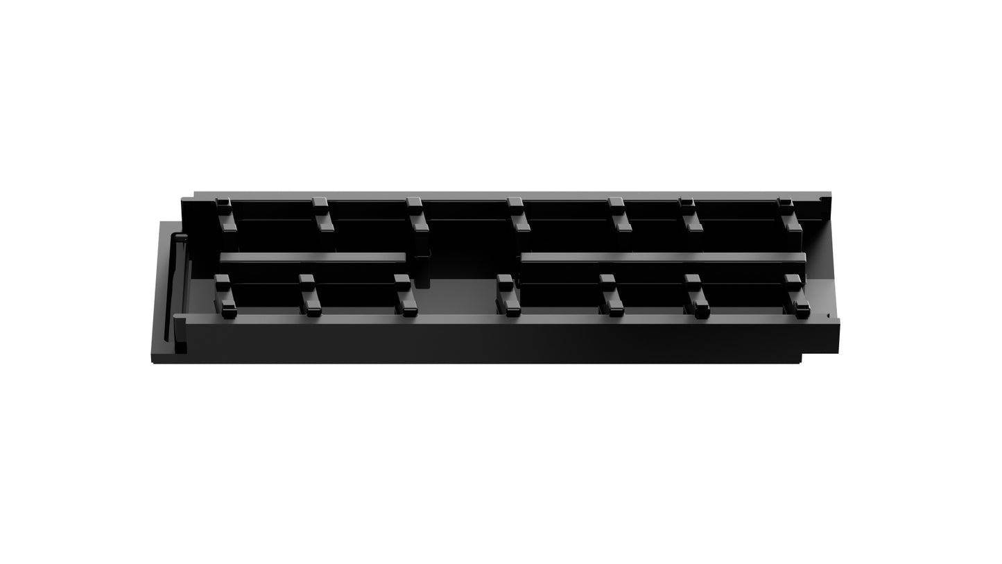 QM Drain Invisible Modular Linear Drain System Channel 26in, built for reliable water drainage in modern bathroom and outdoor systems. This durable channel offers seamless integration and high performance, featuring a sleek, minimalist design for stylish and efficient drainage solutions.