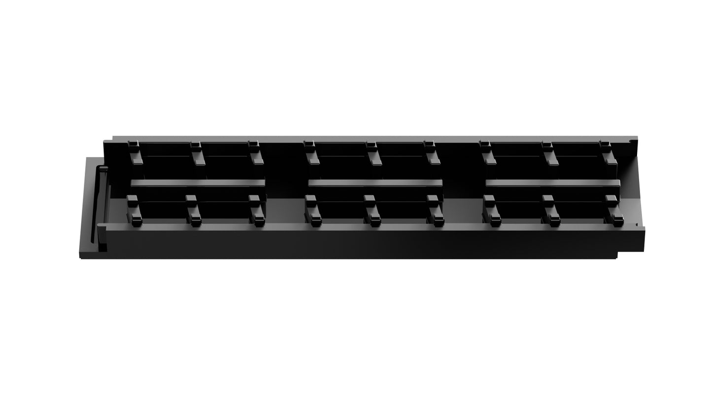 QM Drain Invisible Modular Linear Drain System Channel 30in, crafted from durable materials for long-lasting performance. This channel is designed for seamless integration into modern shower and outdoor drainage systems, ensuring efficient water flow and a sleek, minimalist aesthetic for high-end installations.