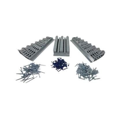 QM Drain Curbless Bracket Kit, designed for secure installation of linear drains in curbless shower systems. This durable stainless-steel kit ensures efficient water drainage and seamless integration into modern shower floors, maintaining a minimalist design for luxury bathroom installations.