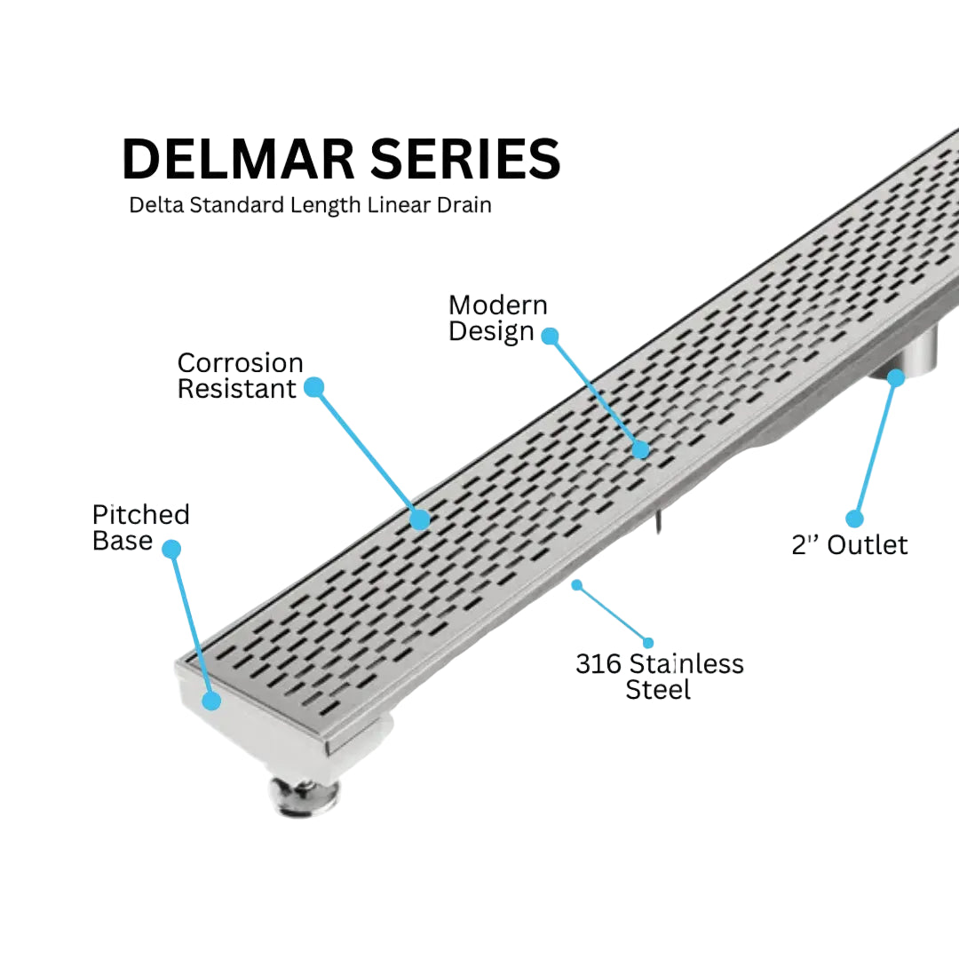 Delta Delmar Standard Length Linear Drain