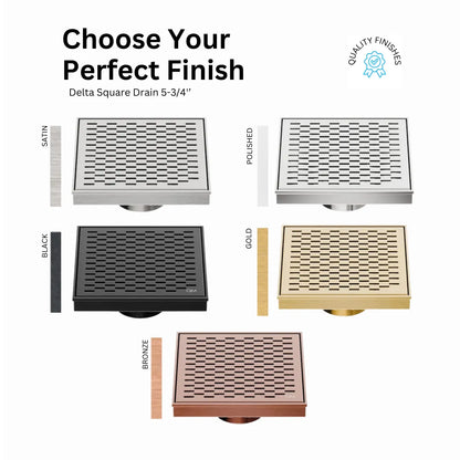 Delta 5¾” Square Shower Drain