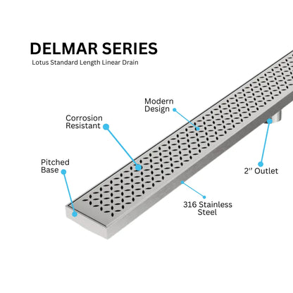 Lotus Delmar Standard Length Linear Drain