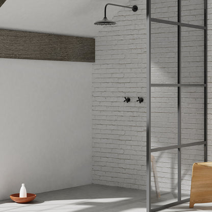 QM Drain Invisible Linear Drain installed in a curbless shower, offering a seamless and minimalist design. The image showcases the drain’s efficient water drainage, smooth tile integration, and modern aesthetic, perfect for high-end, barrier-free shower installations that prioritize style and functionality