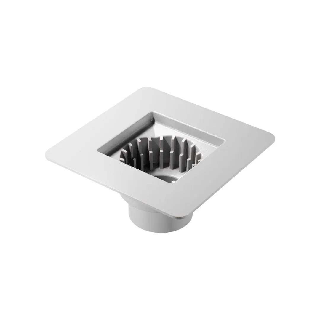 ChatGPT dijo:
Modern plumbing detail showcasing the PVC Bonded Flange—white PVC drain flange with bonded rubber seal and integrated mounting ribs, designed for secure waterproof connections in shower and wet-room installations.
