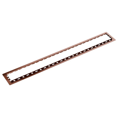 Showcasing the sophisticated Bronze finish, this QM Drain Tile Guard provides a deep, warm metallic tone. It is precision-crafted in 0.5-inch and 1-inch heights, offering the perfect technical solution for protecting tile borders in showers that feature traditional or transitional bronze color palettes.