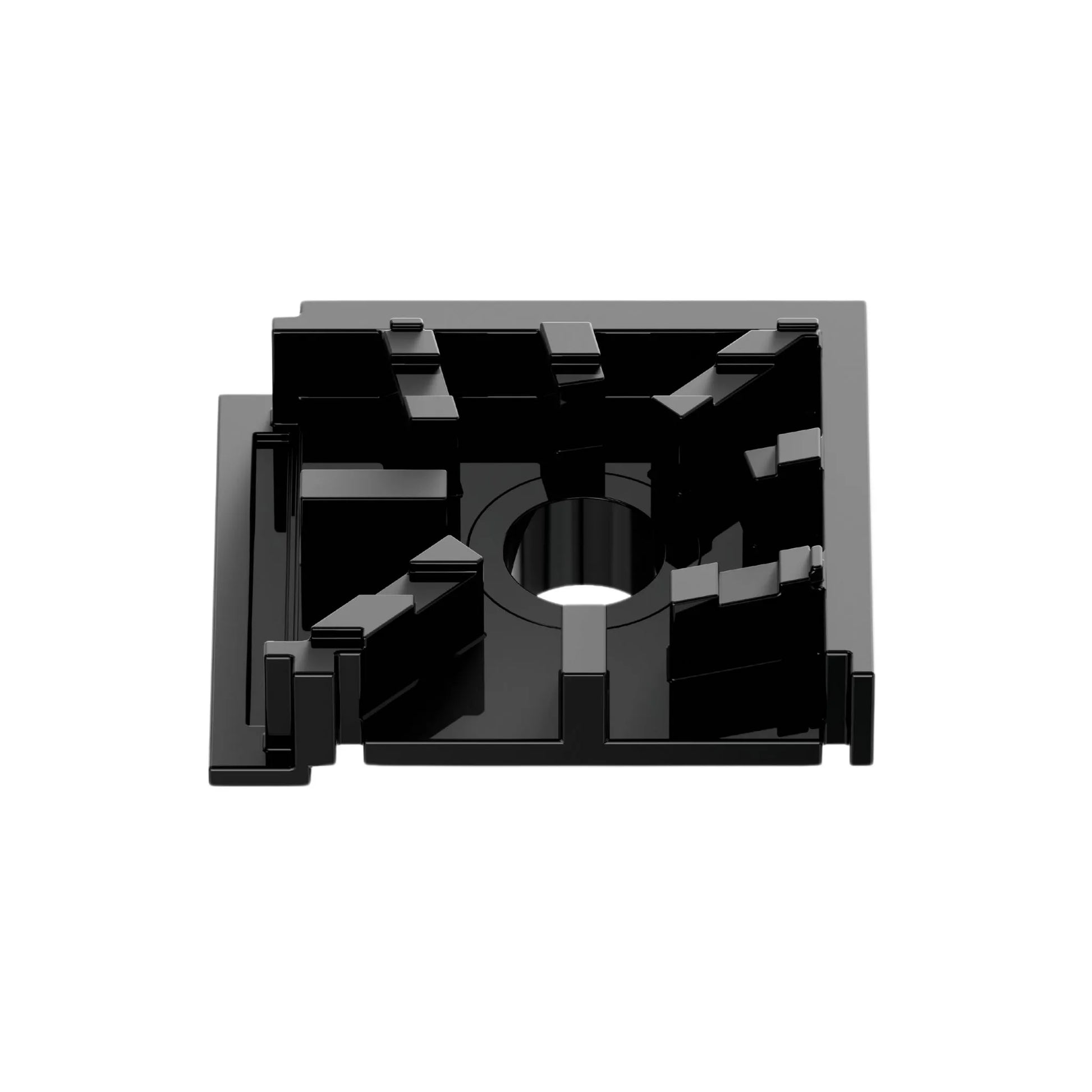 QM Drain Side Outlet 19, showcasing a stainless-steel drain with a side outlet connection. This drain is designed for efficient water drainage, offering seamless integration into modern shower floors with a minimalist aesthetic and secure waterproofing.