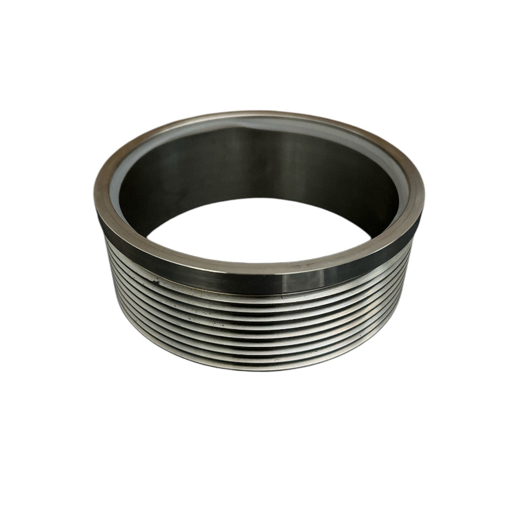 Stainless steel threaded nipple designed for 3 inch high flow flange connections, providing a secure and leak-proof fit for high-capacity drain systems.