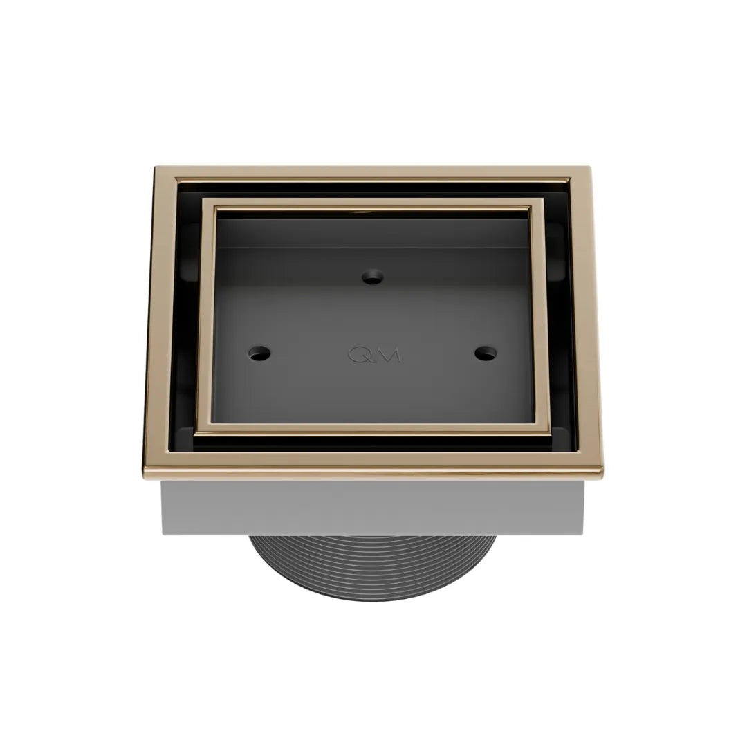 Lagos Veil (Tile-In) 4" Square Shower Drain