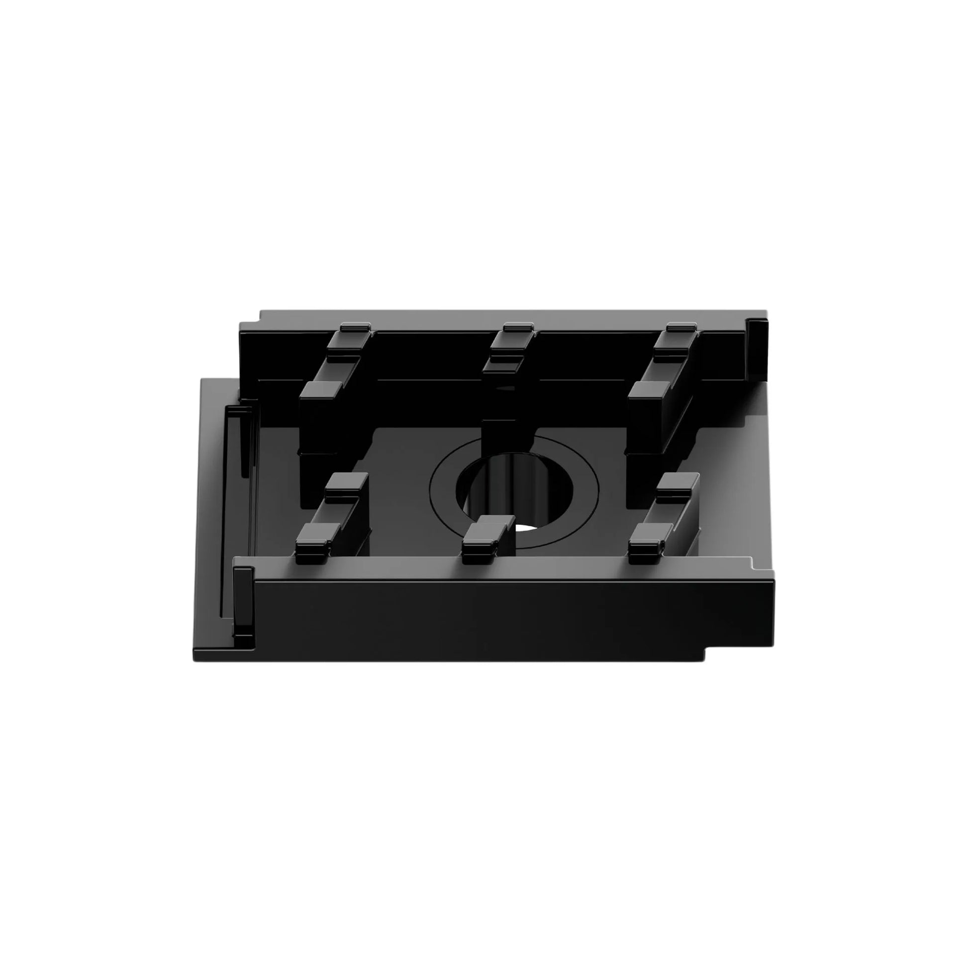 QM Drain Vertical Outlet 20, featuring a stainless-steel drain with a vertical outlet connection. This drain is designed for efficient water drainage, offering seamless integration into modern shower floors and wet-room installations, while maintaining a sleek, minimalist aesthetic.